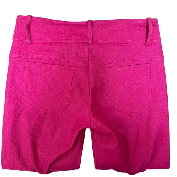 Brenda Beddome Fuchsia Pink Skinny Pants Women's Size 27 Barbiecore - Picture 5 of 13